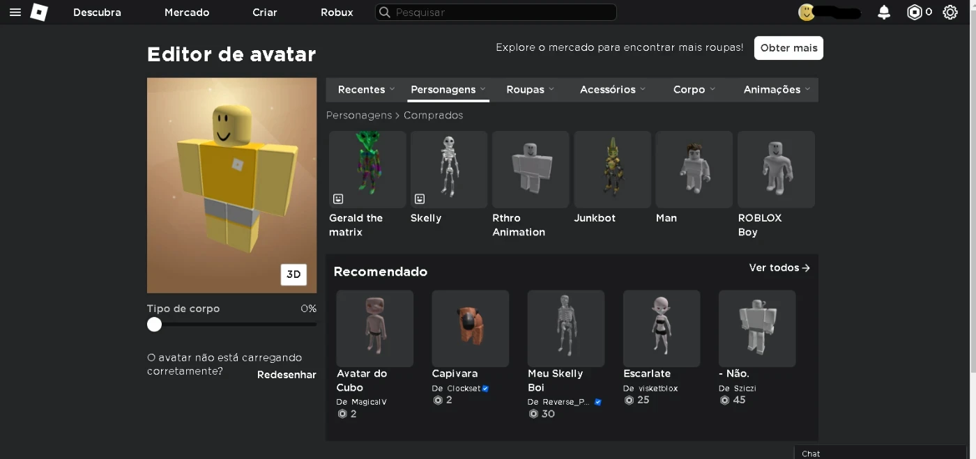 CONTA de 2010 no ROBLOX 