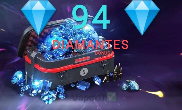 Free Fire - 85 Diamantes + 10% de Bônus