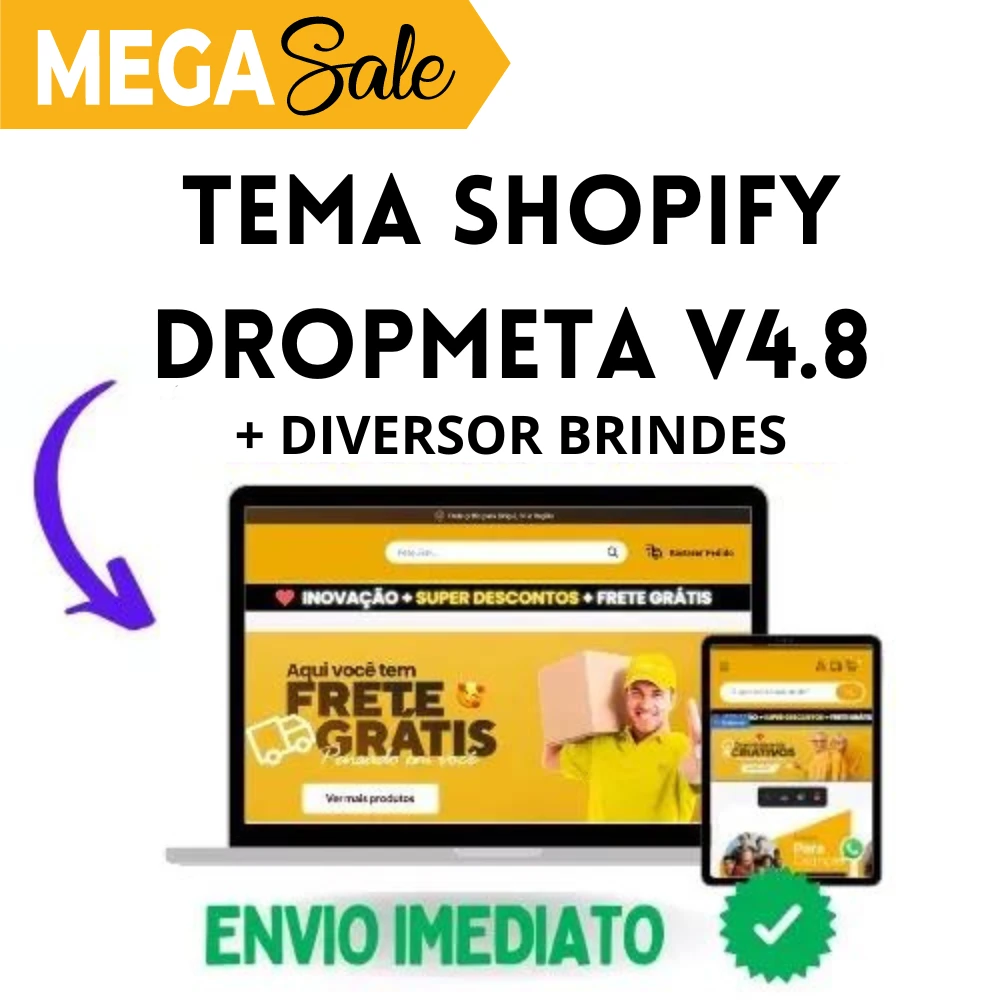 Tema Dropmeta 4.8 - Atualizado 2023 + Bônus! - Digital Services