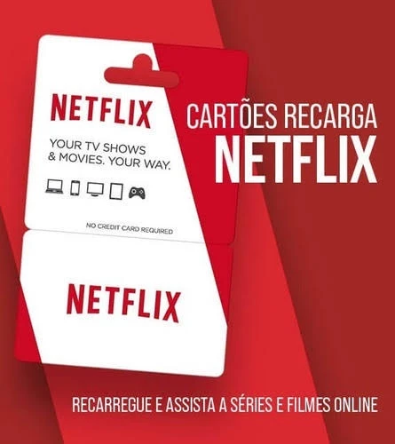Cartão Pré Pago Netflix - Gift Card 35 Reais - Envio Na Hora
