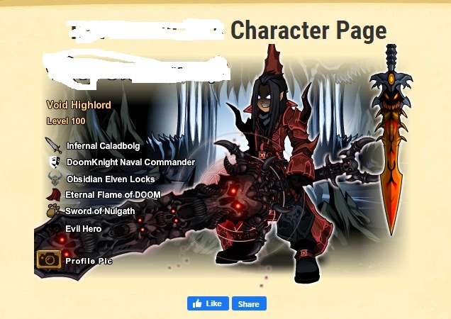 Underworld DragonBlade of Nulgath - AQW