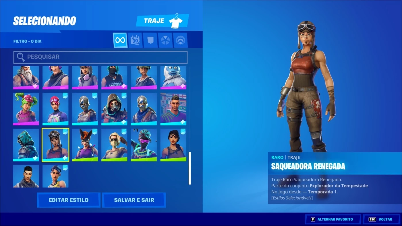 Desapego Games - Fortnite > Conta Fortnite com Renegade Raider