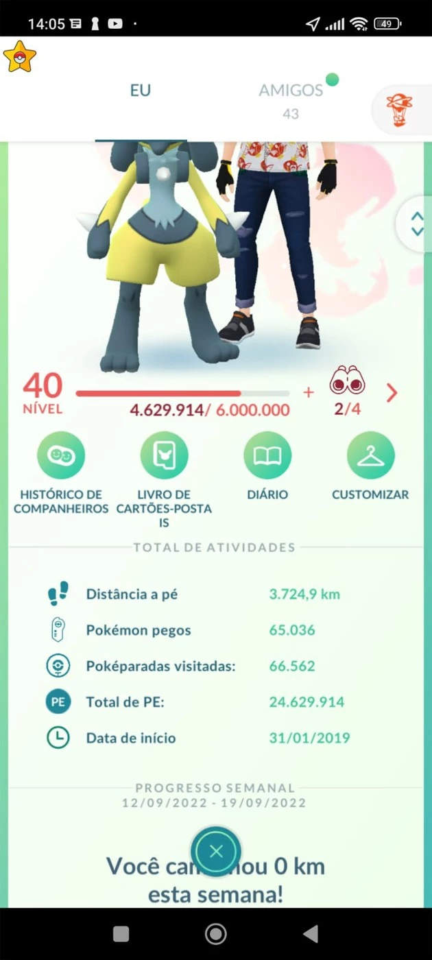 Pokémon Go Nível 40 Com Rayquaza Shiny 100% - Pokemon Go - DFG