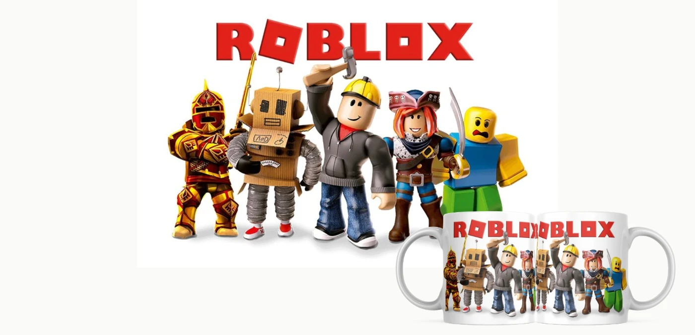 Caneca Jogo Roblox Todos os Personagens