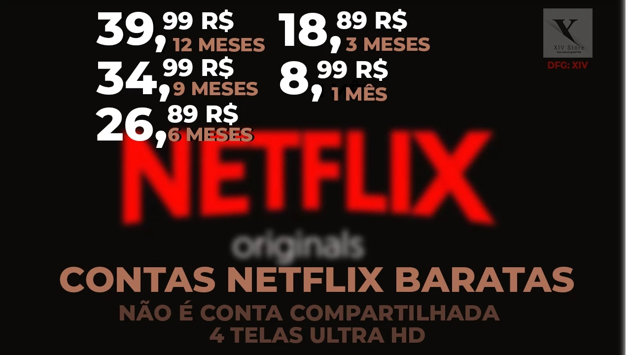 Contas Netflix A Um Preço Incrível - Assinaturas E Premium - DFG