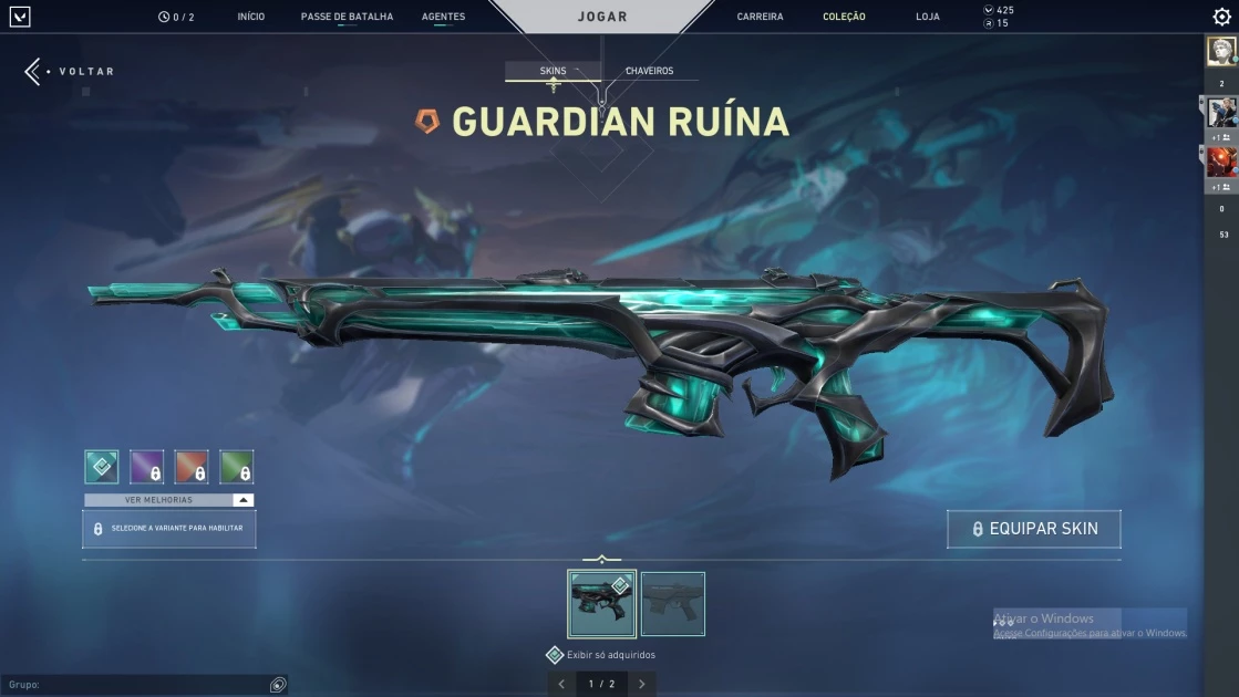 Conta De Valorant Ascendente 1 Full Skin Da Ruína 670 Gastos - DFG