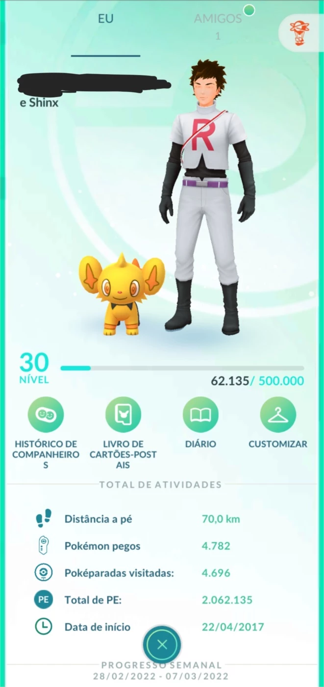 Pokémon go lv 30 com shinys e lendários! em Brasil