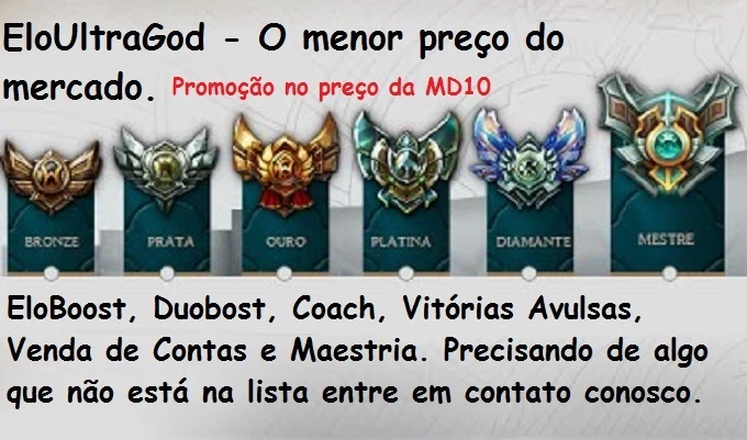 League of Legends (LOL) > Elo Job rápido e confiável!