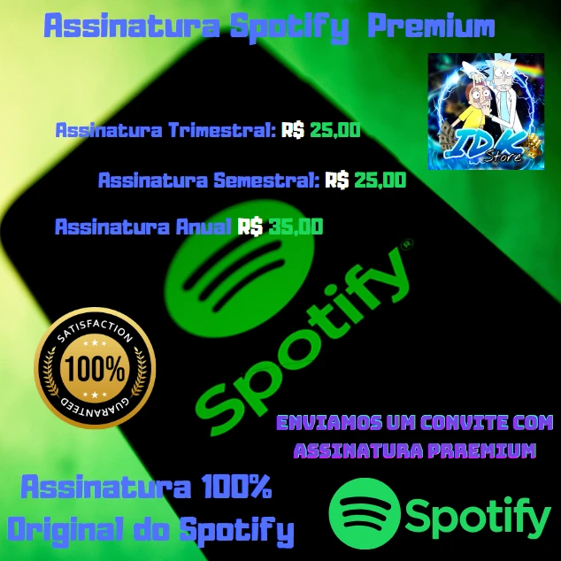 Spotify Premium (Anual) - Assinaturas E Premium - DFG