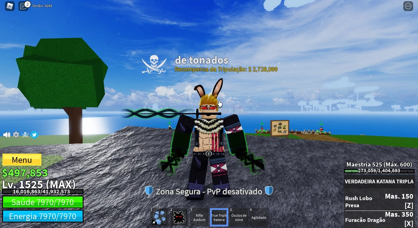 Conta de Roblox com Conta de L Blox Fruits Op e Demon Soul Também + 4milhão  de Belis, Jogo de Computador Roblox Nunca Usado 88571019