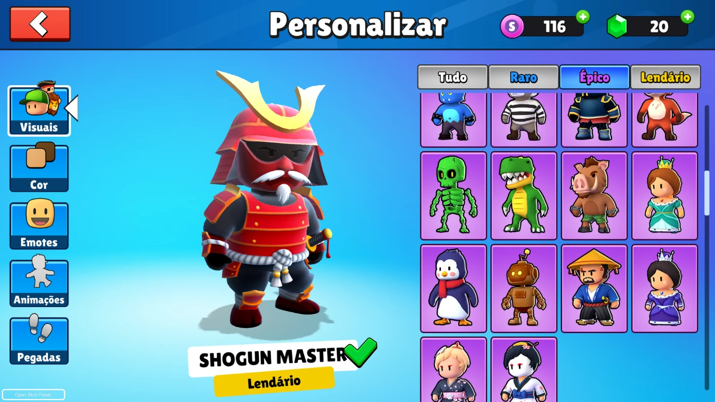 CONTA STUMBLE GUYS, FULL SKINS, PASSE - Stumble Guys - GGMAX