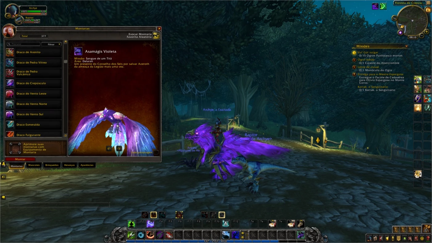 Conta Wow Bfa 376 Mounts 670 Mascotes Raridades - Blizzard - DFG