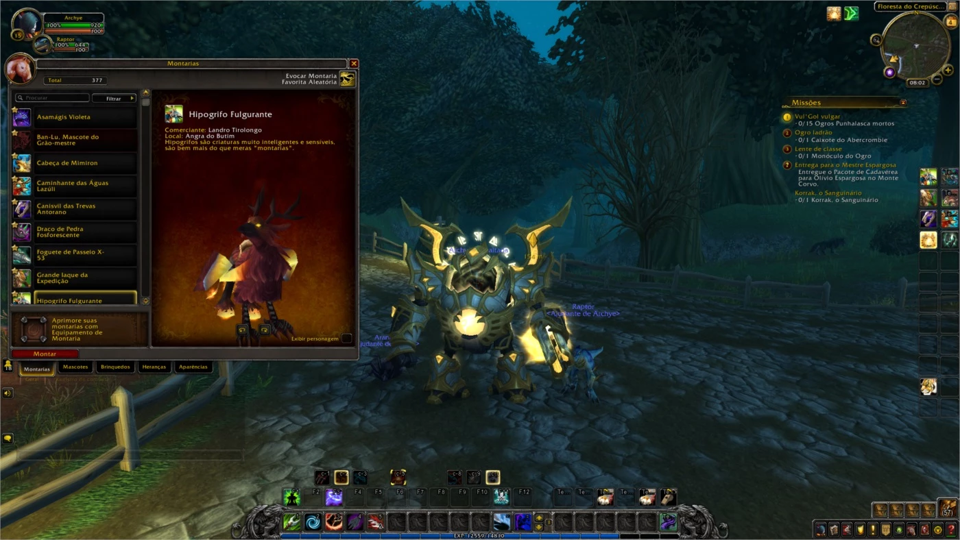 Conta Wow Bfa 376 Mounts 670 Mascotes Raridades - Blizzard - DFG