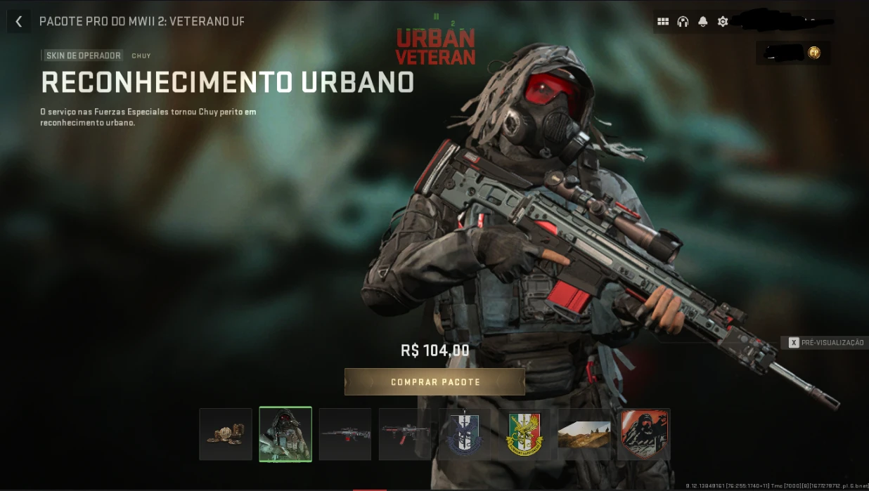 Call of Duty®: Modern Warfare® II - Veterano Urbano: Pacote Pro - Call of  Duty | Battle.net