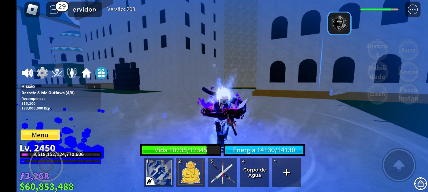 Conta Blox Fruit, V4, God Human, Cdk, Soul Guitar Etc.. - Roblox - DFG