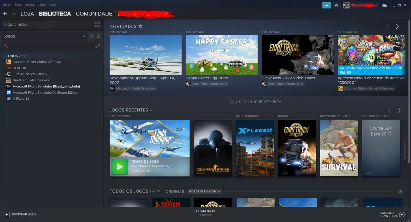 Contas Steam Comprar - DFG