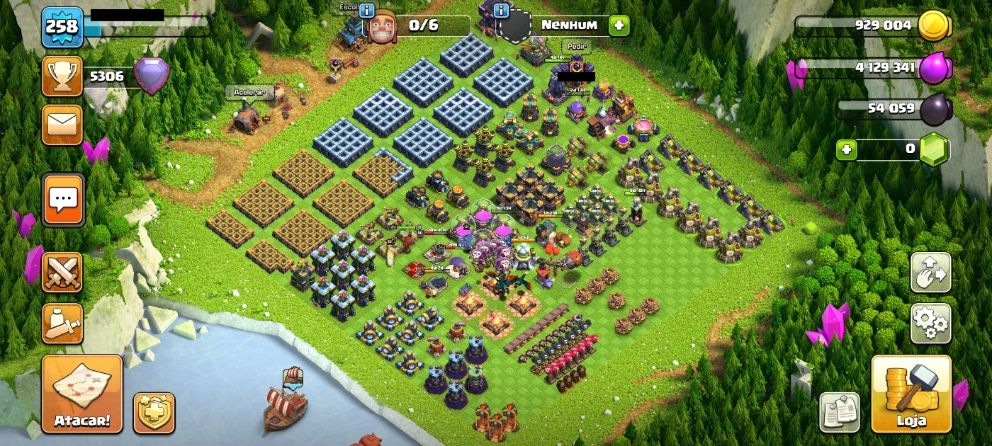 Desapego Games - Clash of Clans (COC) > CONTA CLASH OF CLANS CV 7 FULL+4  CONSTRUTORES+ITENS MÁGICOS