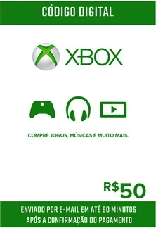 Gift Card Microsoft Xbox 25 reais - Envio Imediato - Gift Card Online