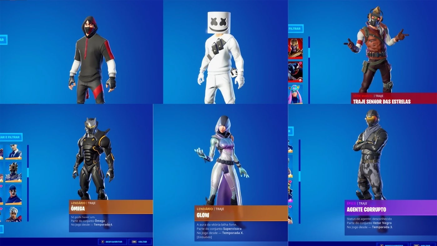 Conta Fortnite Fundador +300 Skins - DFG