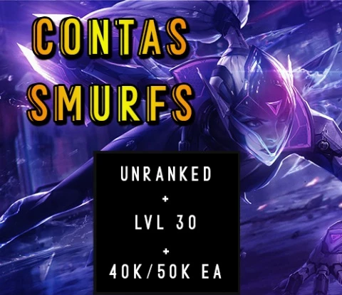 Conta Smurf Unranked Até 60.000 De Essência Azul - League Of Legends Lol -  DFG