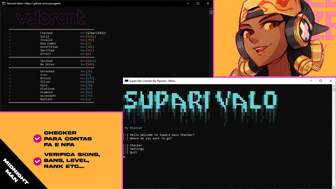 Cheker E Gerador De Contas Nfa Valorant - DFG