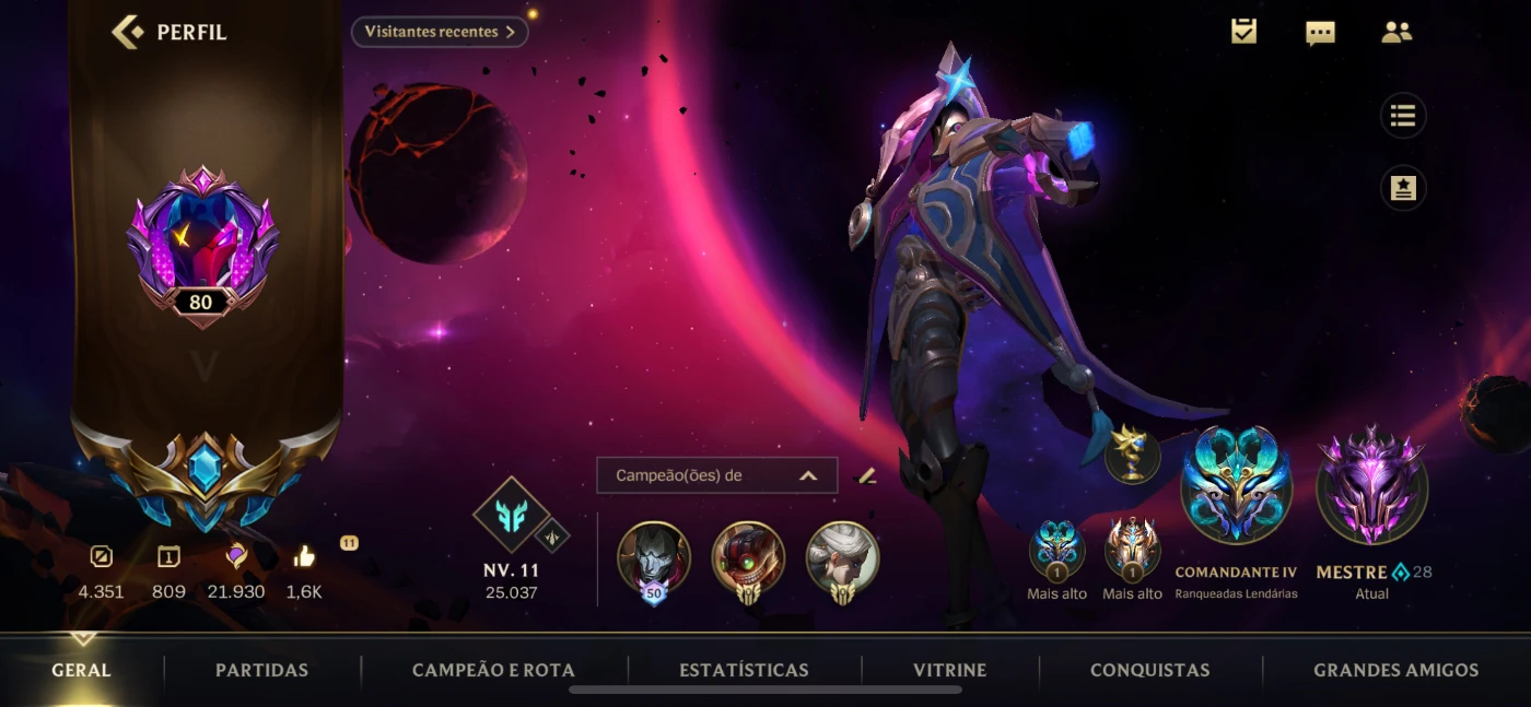 CONTA DIAMANTE 4 HIGH ELO WILD RIFT - League of Legends: Wild Rift