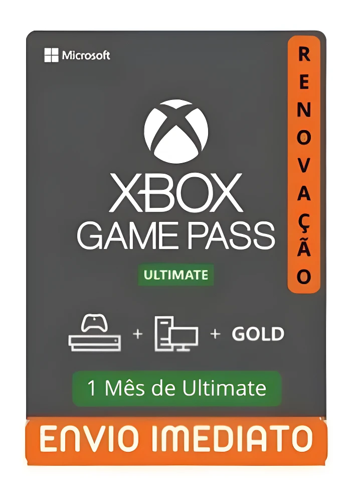 Xbox Gamepass Ultimate 1 Mês - Renovação - Gift Cards - DFG