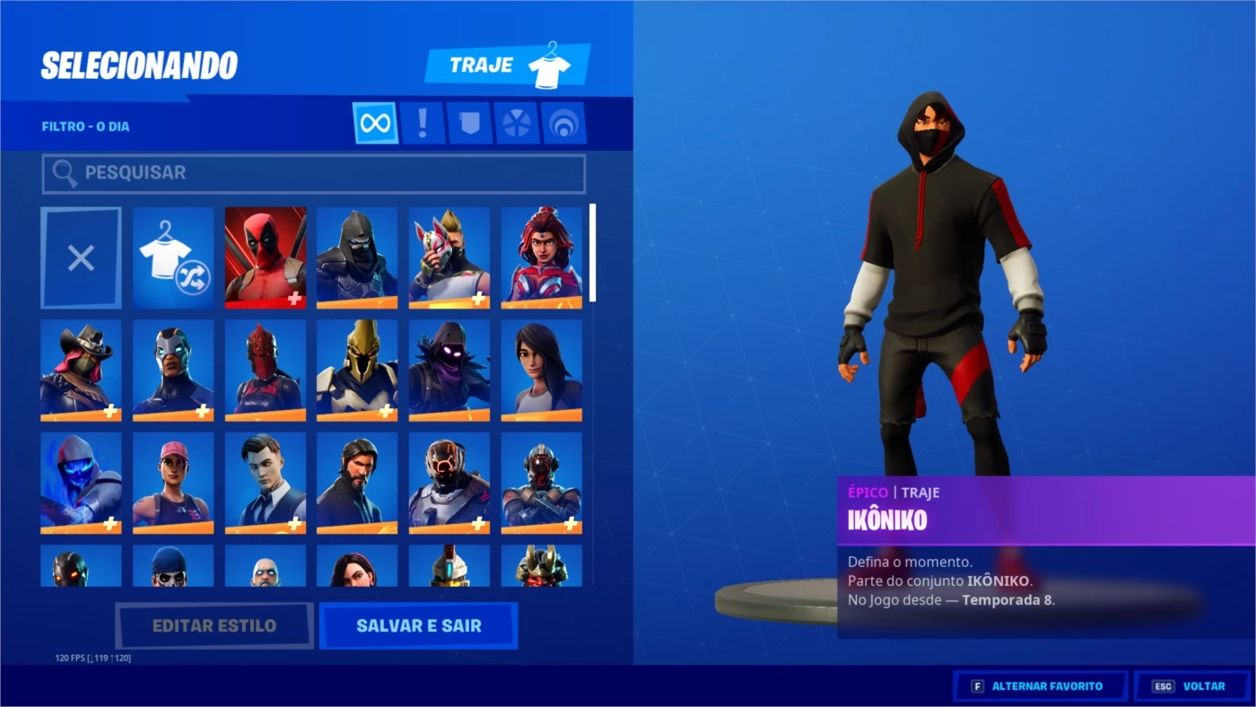 Conta Fortnite Skin Rara Ikonik + Jogos Ps4 ( Descrição ) - DFG