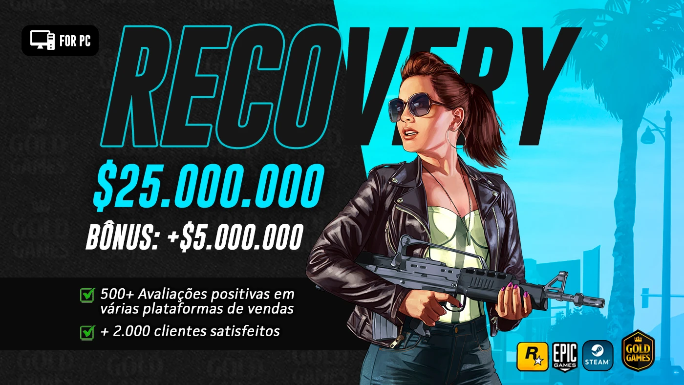 Gta V Online Pc - Dinheiro E Level $100Milhões - DFG