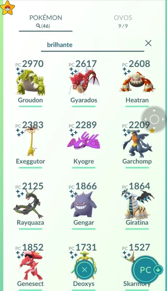 Conta Lvl 33 Com 46 Shinys E Mais De 100 Lendários - Pokemon Go - DFG