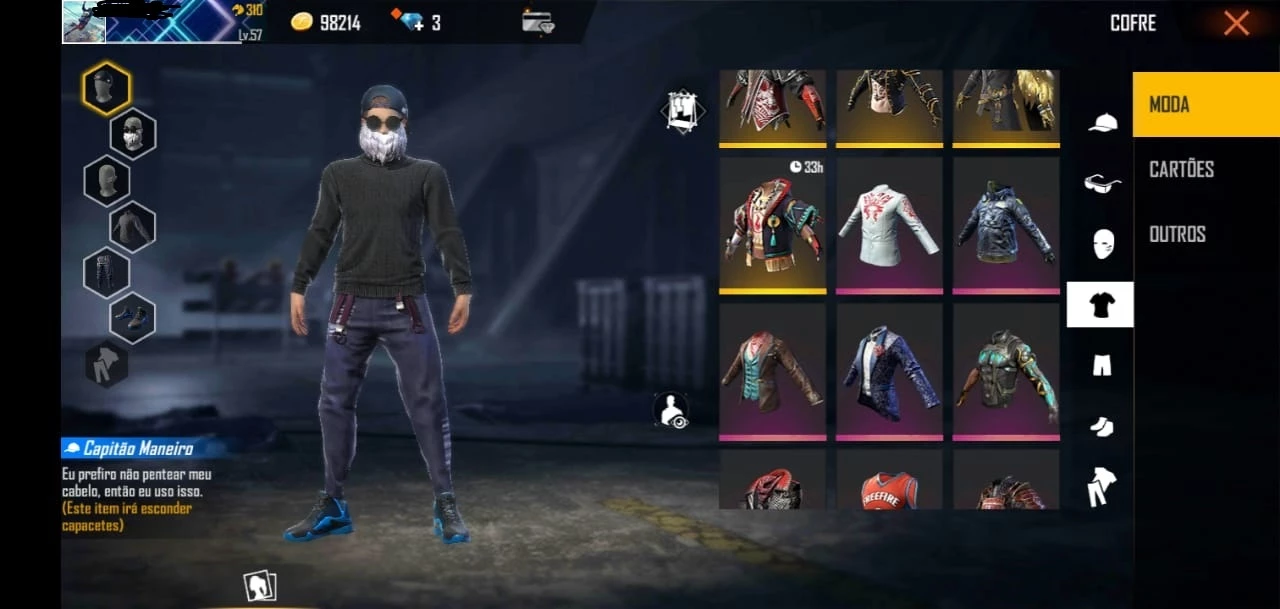 Free Fire: skin Gola Alta Preta retorna; veja como pegar, free fire