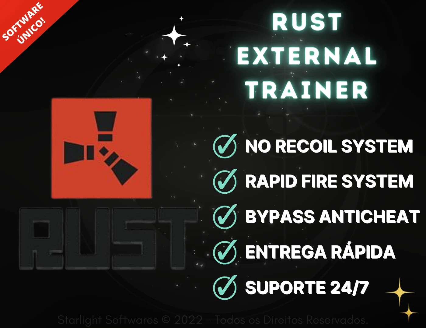 Rust External Trainer, Recoil + Rapidfire