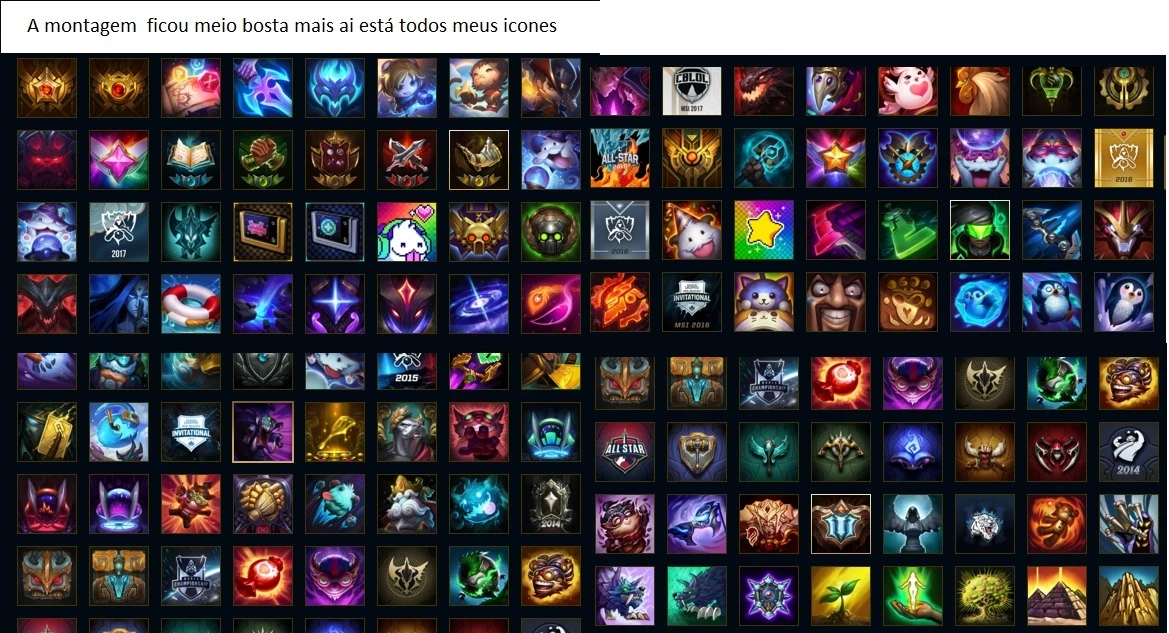 Conta Lol - Todos Os Campeões + 46 Skins + 74 Ícones + Gold