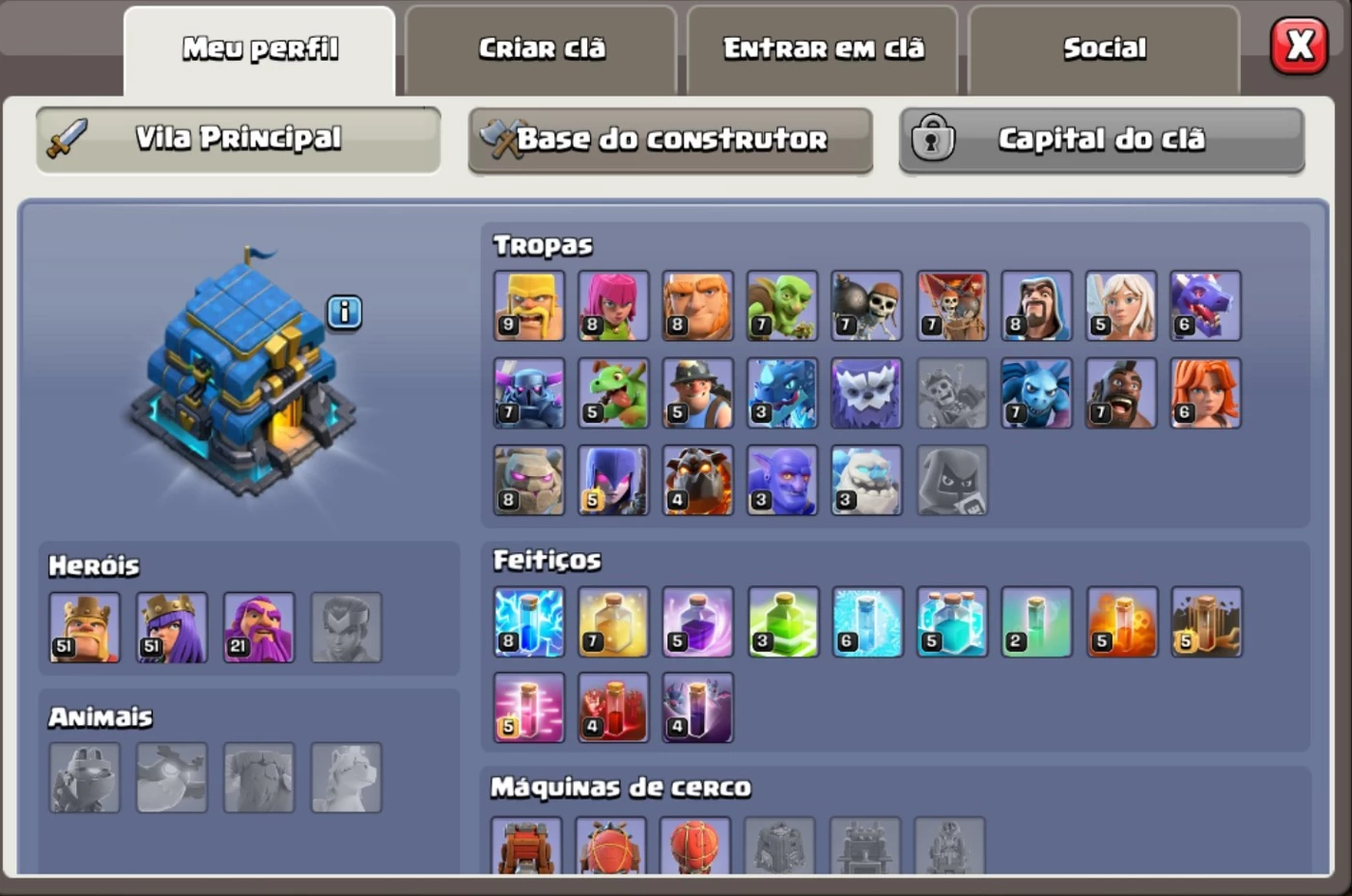 Clã Nível 20 Com Nome Top - Clash Of Clans - DFG