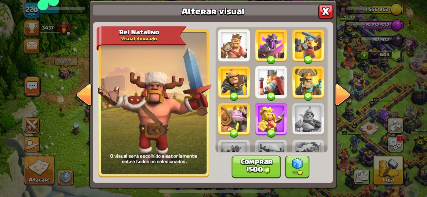 Desapego Games - Clash of Clans (COC) > Vendo conta COC com centro de vila  nível 15