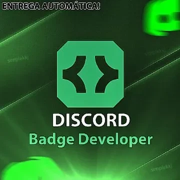 Insígnia De Desenvolvedor  Developer Badge Discord! - Social Media - DFG