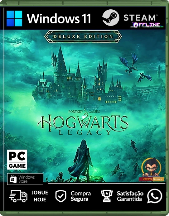 Hogwarts Legacy Deluxe (Jogue 3 Dias Antes Do Lançamento) - Steam - DFG