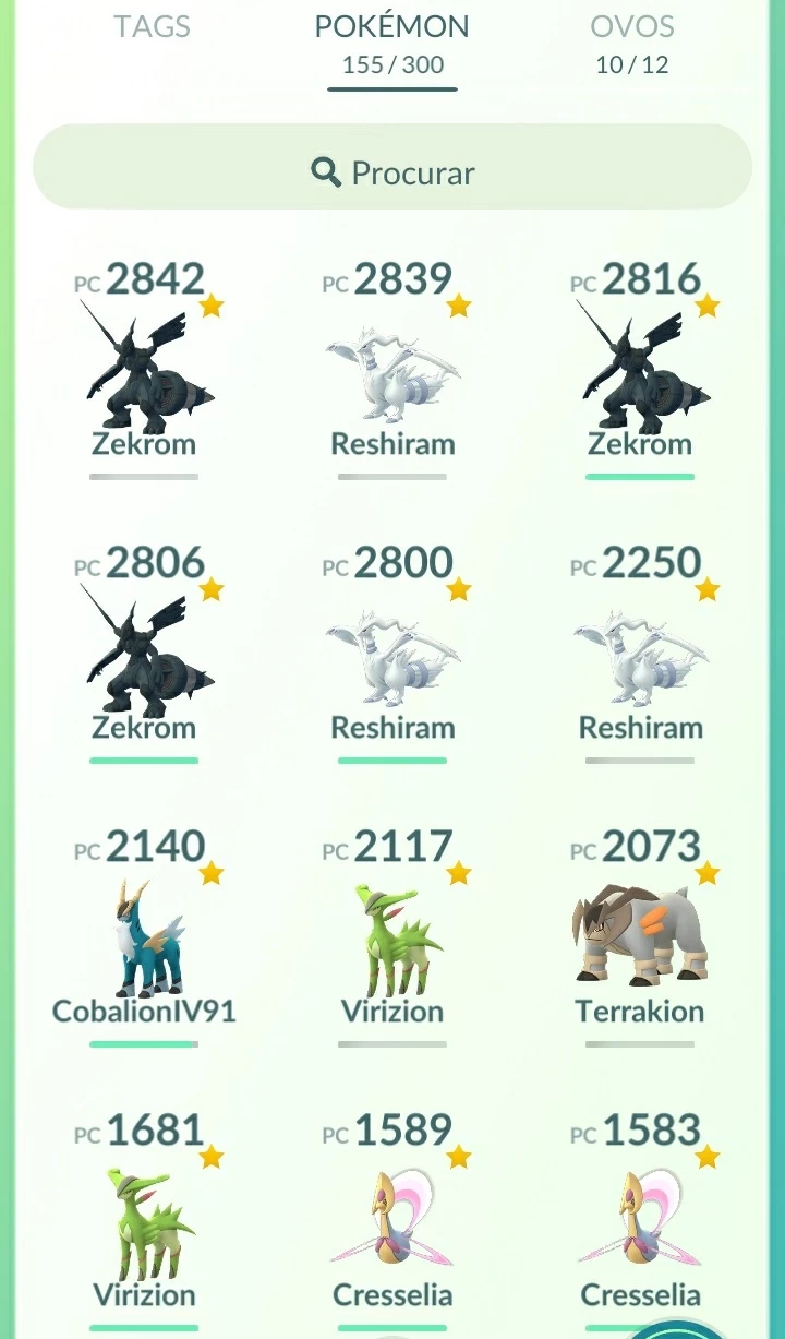 Pokémon GO > Conta lv 32 com 9 shiny, 27 pokémon 100IV, 12 lendários e 450  mil poeira estelar