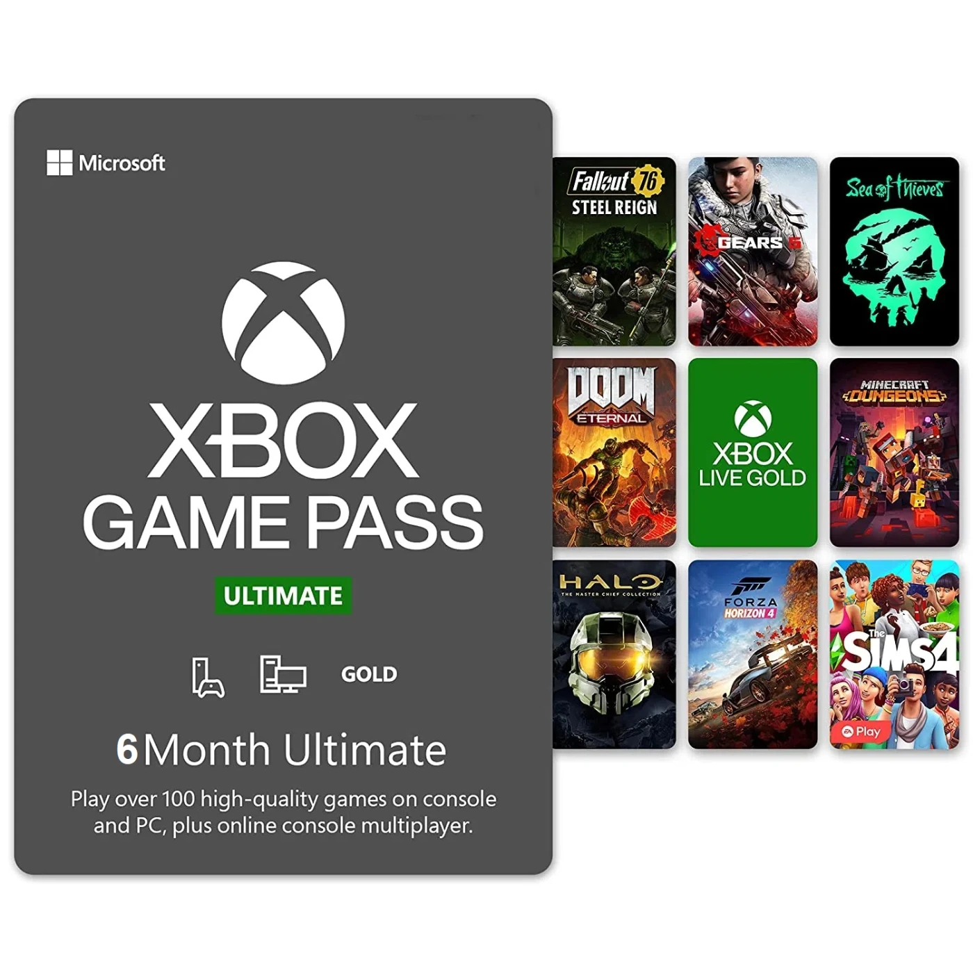 Game Pass Ultimate 1 Mês - 25 Dígitos - Xbox One - Xs - Pc