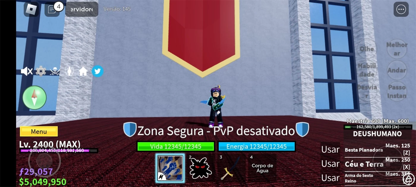 Roblox > Conta de blox fruits lvl max com yoru e todas frutas e armas  masterizadas