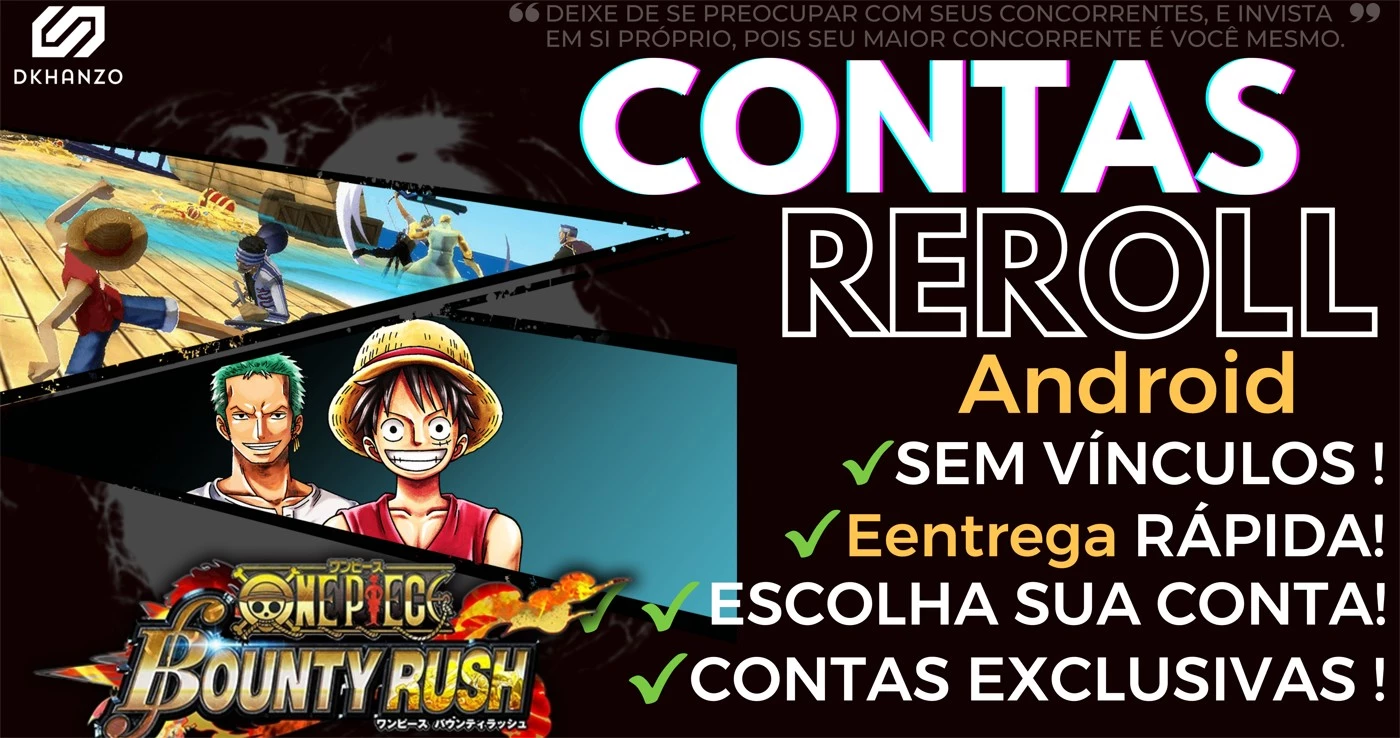 Desapego Games - Outros Jogos > ✨ Contas Reroll One Piece Bounty Rush - IOS✨