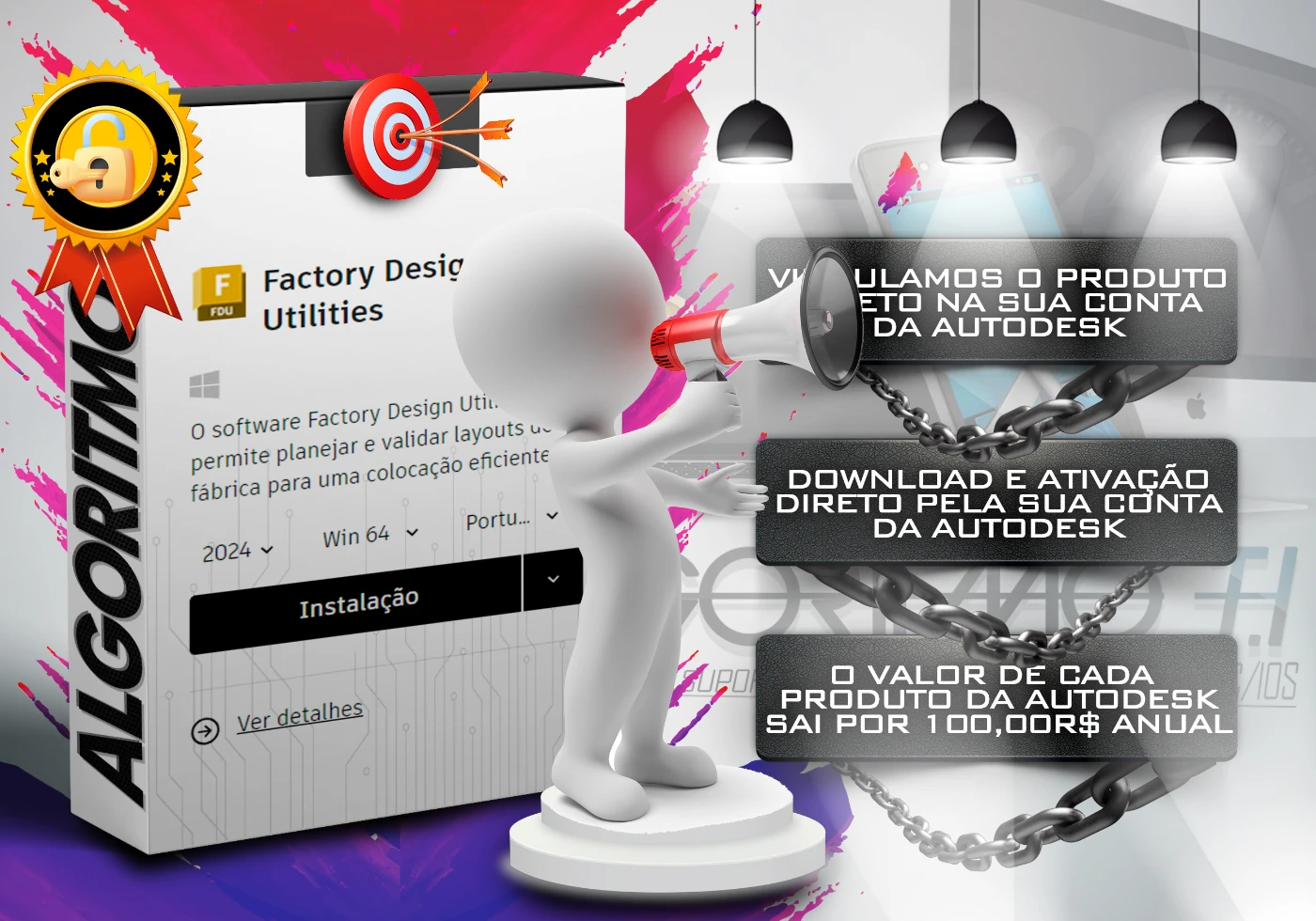 Autodesk factory design utilities 2024 licen a anual softwares e