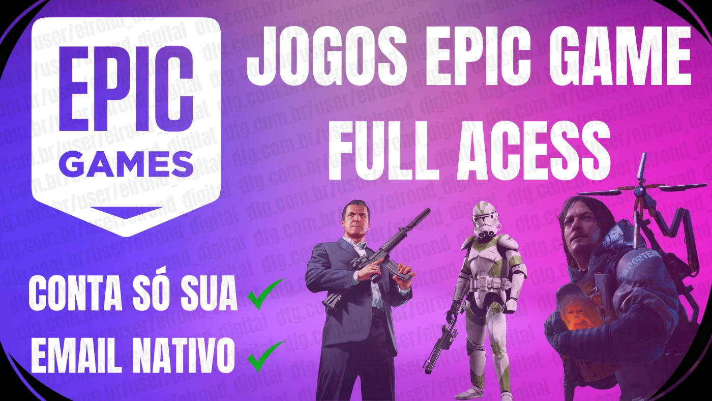 Conta Epicgames Focada No Fortnite Com Vários Jogos - Epic Games - DFG