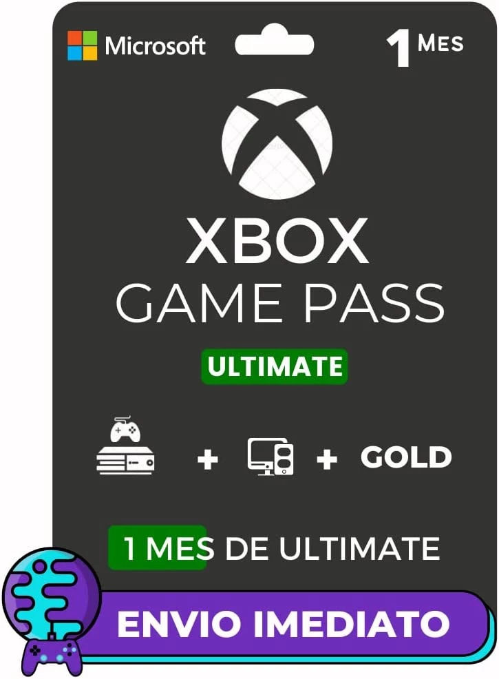 Xbox Game Pass Ultimate 1 Mês Código 25 Dígitos Gift Card