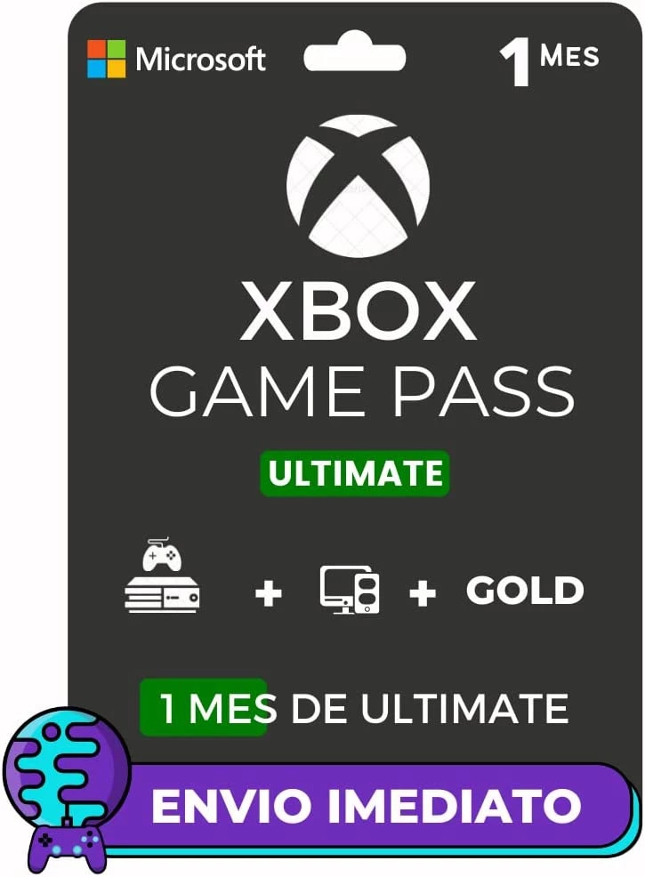 Gift Card Xbox Game Pass Ultimate 1 Mês Cód 25 Dígitos