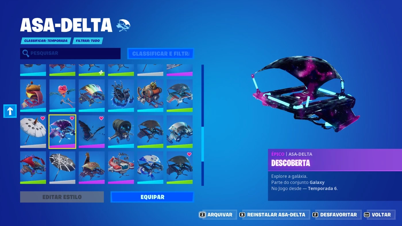 Conta Fortnite Skin Galaxy Rara + Temporada 3 Completa, Jogo de Videogame  Nunca Usado 80667383