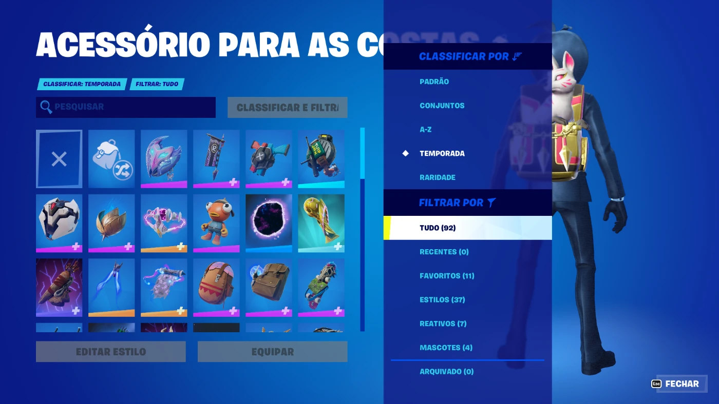 STAR WARS + TRYHARD + HOMEM ARANHA + 92 - Fortnite - Contas