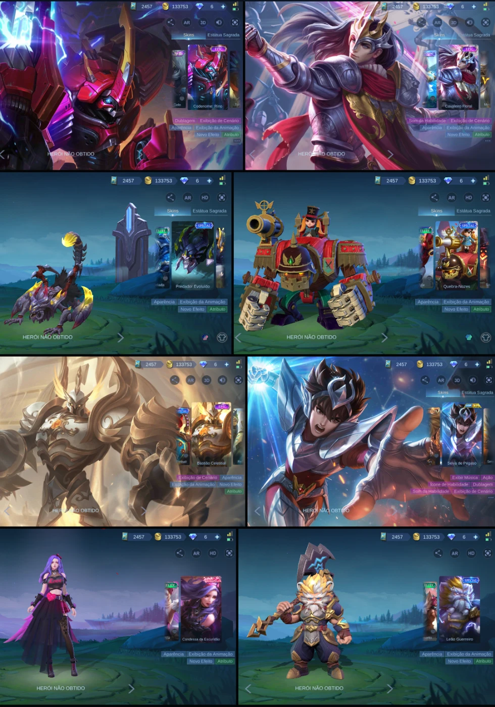 Conta Mobile Legends (Collector Gusion + Legendary Saber) - DFG