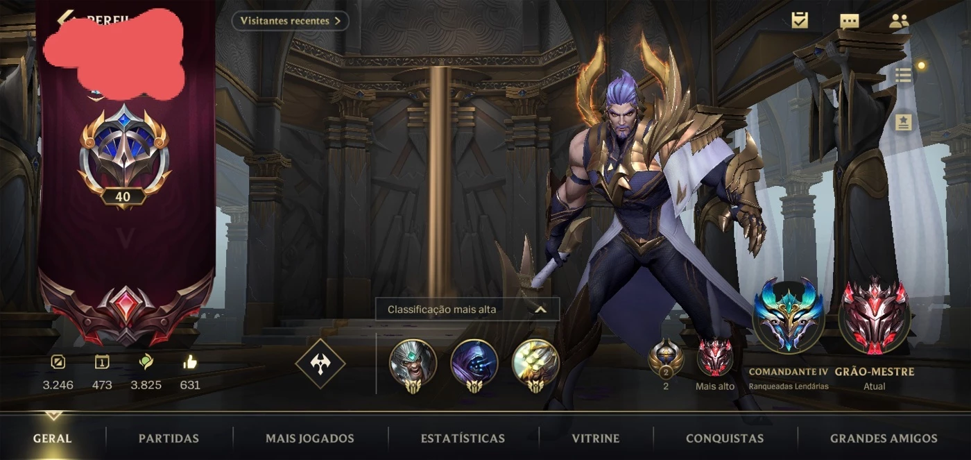 Conta Wild Rift ex Grao-Mestre Main - League of Legends: Wild Rift