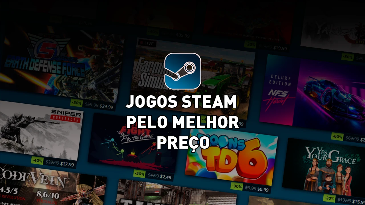 Steam: Confira 84 jogos baratos por menos de R$ 50 durante a